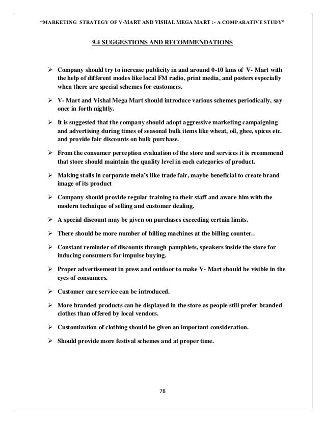 Dissertation project on marketing