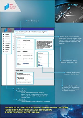New Projects Tracker - company profile | PDF
