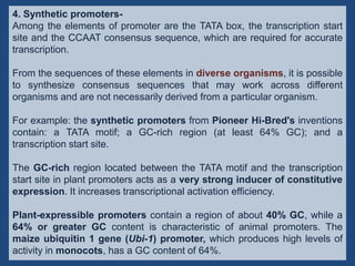 New promoters and selection methods | PPTX