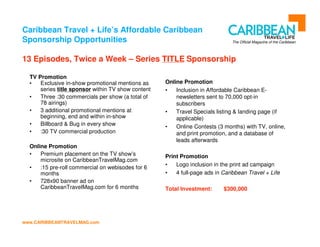 New Proposal For Caribbean Travel Channel