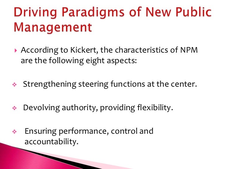 New Public Management Definition