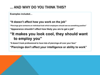 Questionnaire results