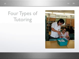 Four Types of
  Tutoring
 
