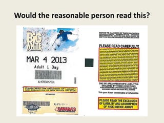 Would the reasonable person read this?
 