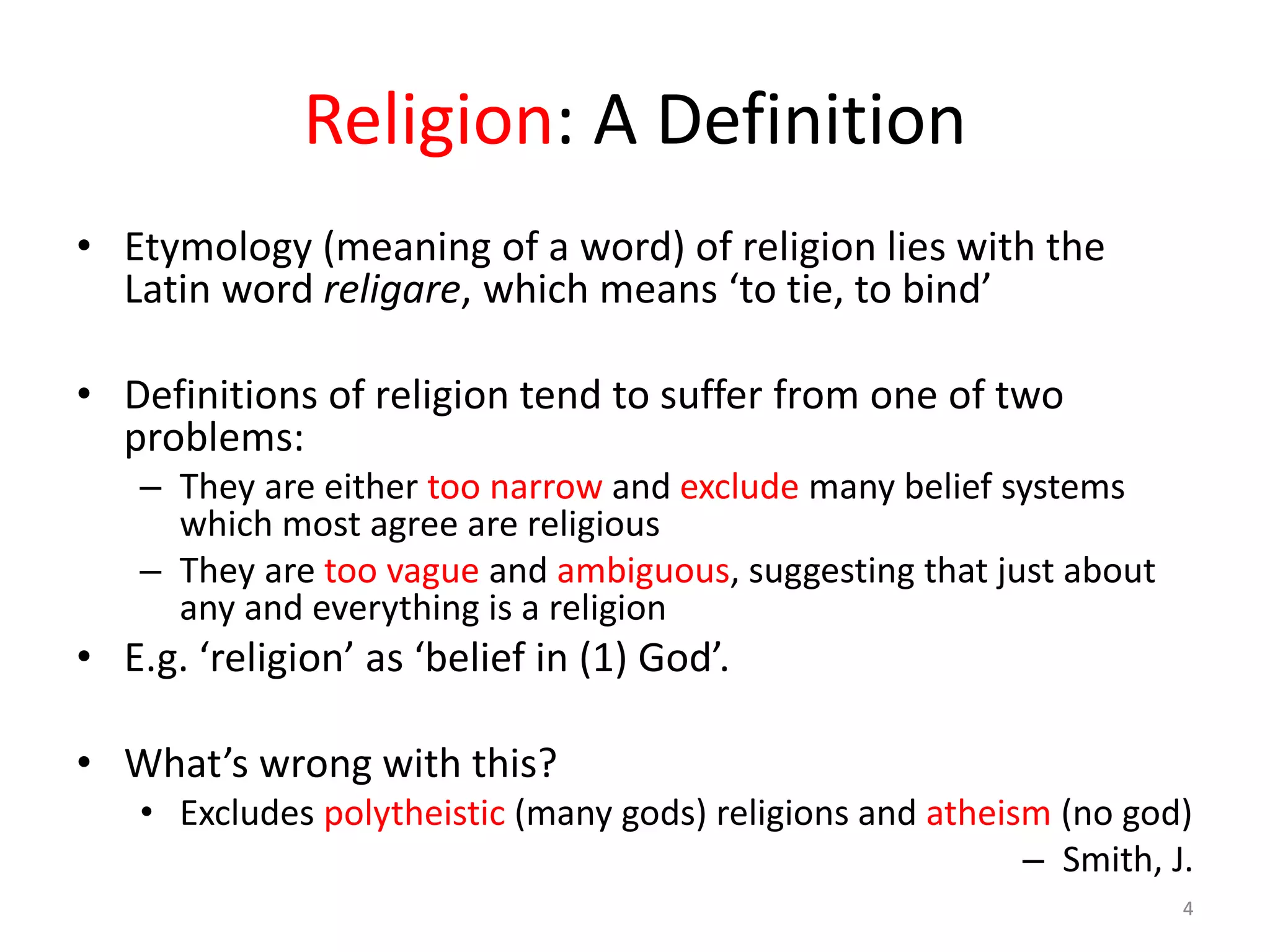 religious ties meaning