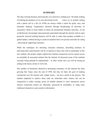 e commerce project report,E-Commerce,Eshop,report | PDF