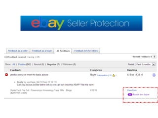 New Report a Buyer Option on eBay