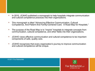 New Requirements And Challenges Joint Commission Cultural Competency ...