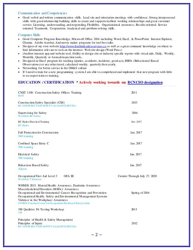 New Resume March 2018
