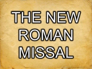 NEW ROMAN MISSAL TEMPLATE
