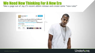 We Need New Thinking For A New Era
Take a page out of Jay-Z’s recent album release and create some “new rules”
 
