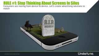 RULE #1: Stop Thinking About Screens In Silos
Consumers are moving from device to device. Let’s create advertising solutio...