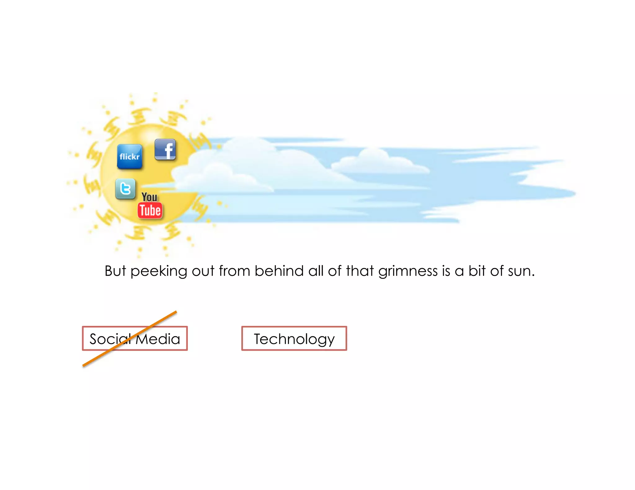 But peeking out from behind all of that grimness is a bit of sun.



Social Media           Technology
 