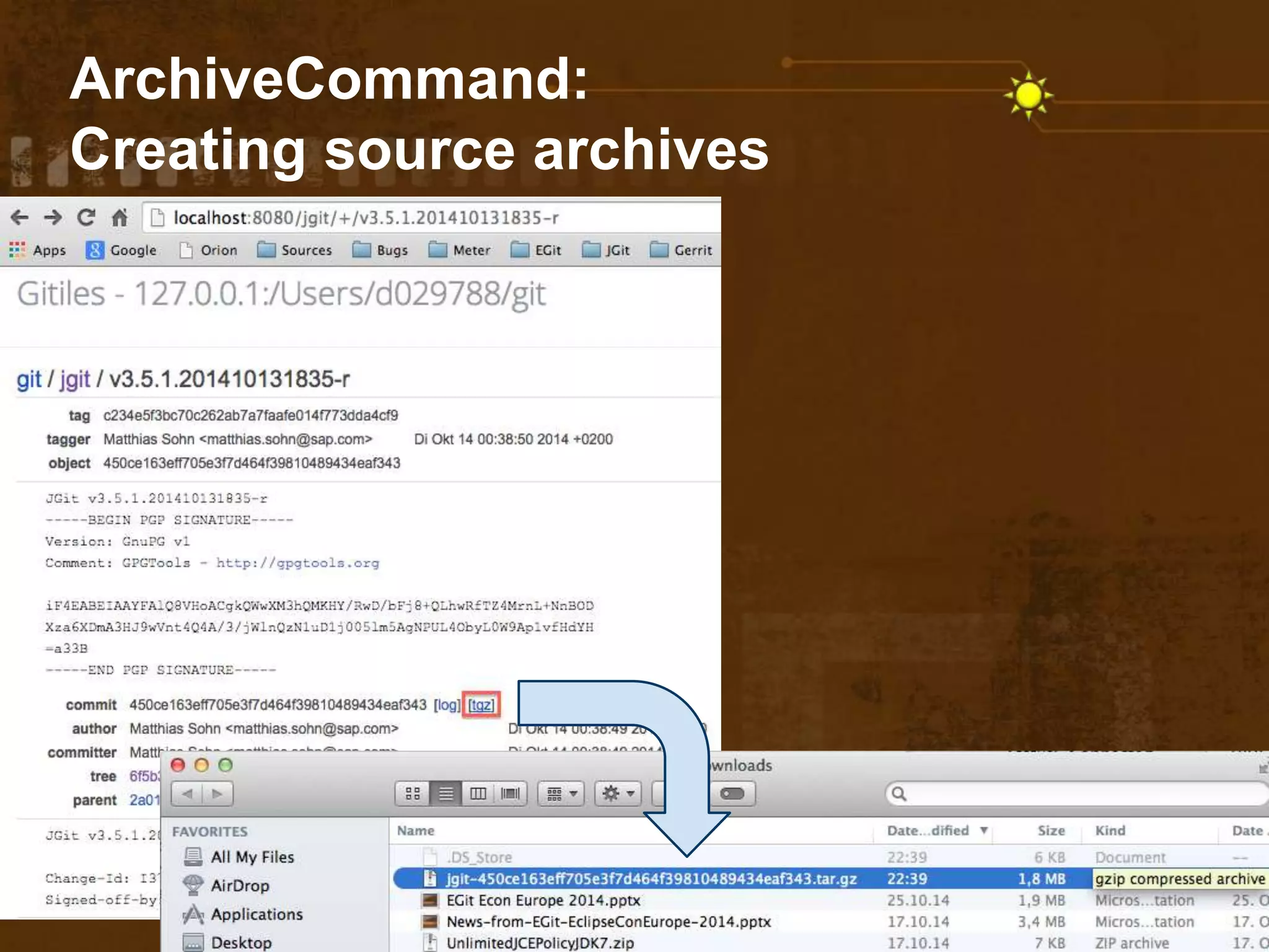 ArchiveCommand:
Creating source archives
 