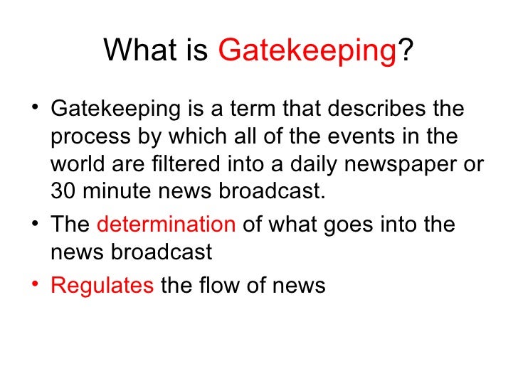News Gatekeeping