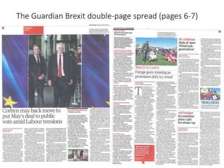 The Guardian Brexit double-page spread (pages 6-7)
 