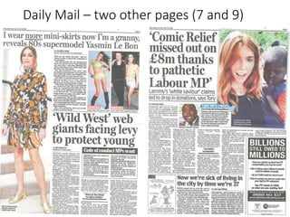 Daily Mail – two other pages (7 and 9)
 