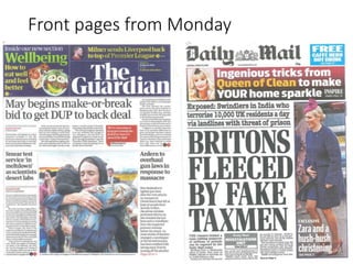 Front pages from Monday
 