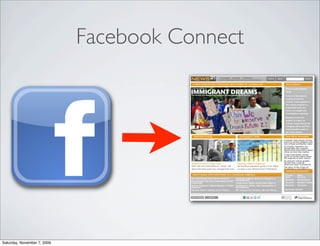 Facebook Connect




Saturday, November 7, 2009
 
