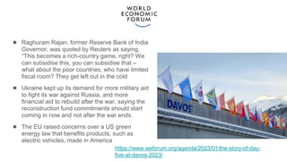 ● Raghuram Rajan, former Reserve Bank of India
Governor, was quoted by Reuters as saying,
“This becomes a rich-country gam...