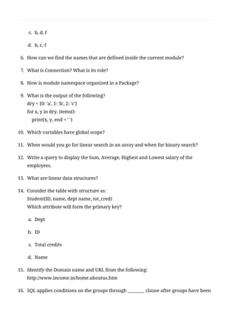 CBSE Class 12 Computer Science(083) Sample Question Paper 2020-21