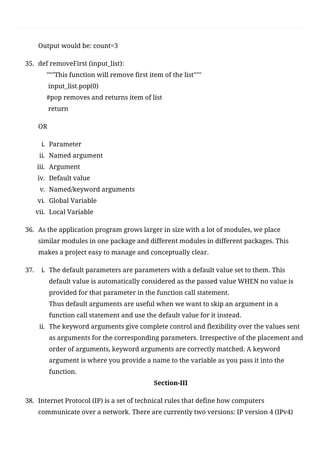 CBSE Class 12 Computer Science(083) Sample Question Paper 2020-21