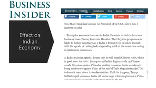 Effect on
Indian
Economy