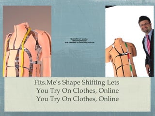 Fits.Me’s Shape Shifting Lets  You Try On Clothes, Online You Try On Clothes, Online 
