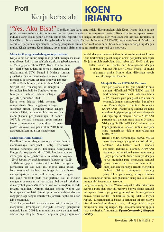 Newscetak Air Minum dan Penyehatan Lingkungan Edisi Juni 2012