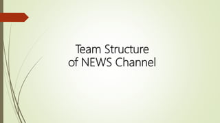 Team Structure
of NEWS Channel
 