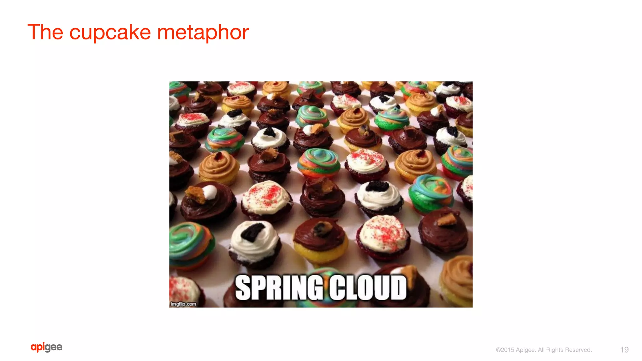 The cupcake metaphor
19
 