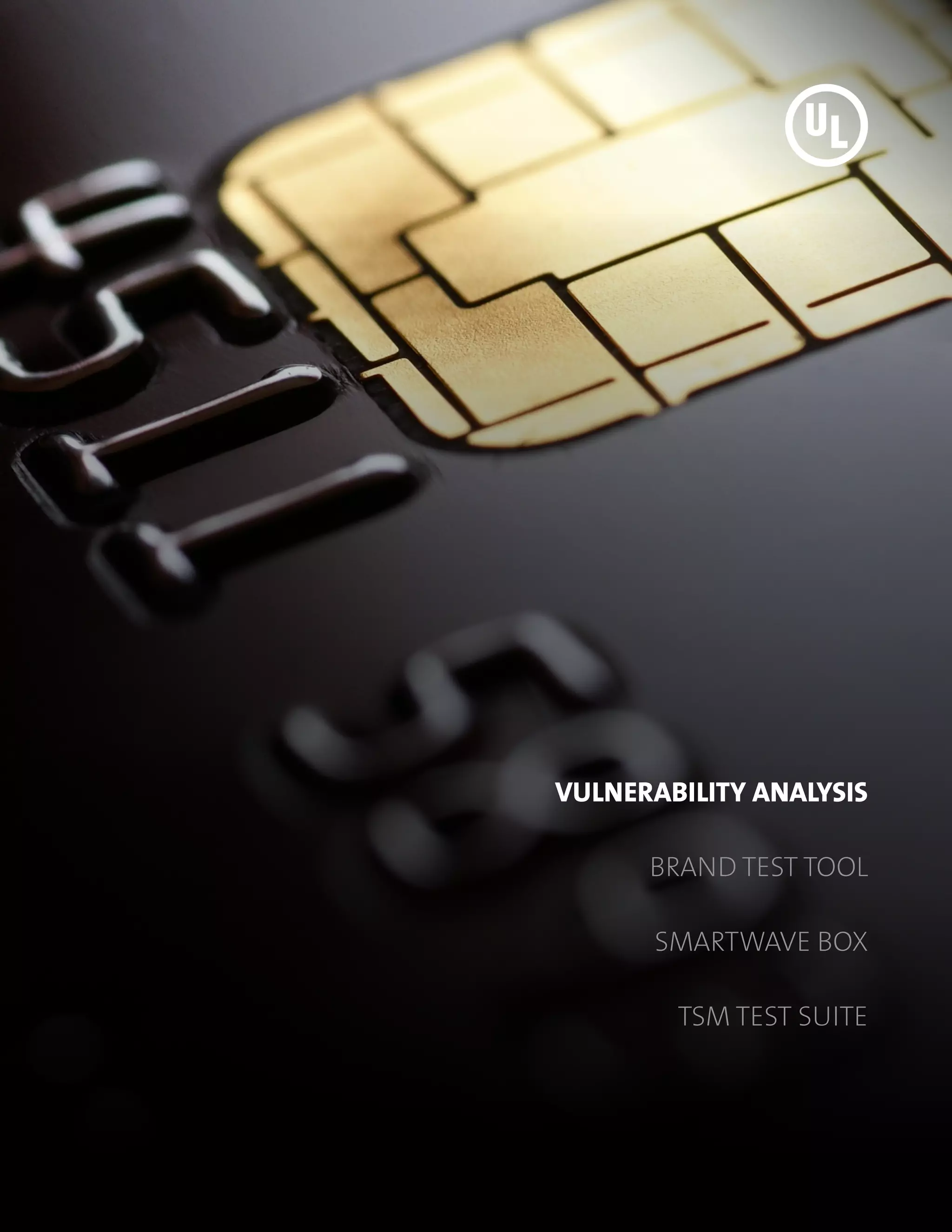 Vulnerability analysis

      BRAND test tool

       smartwave box

        tsm test suite
 