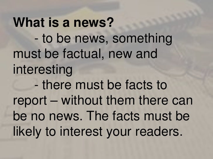 News defined