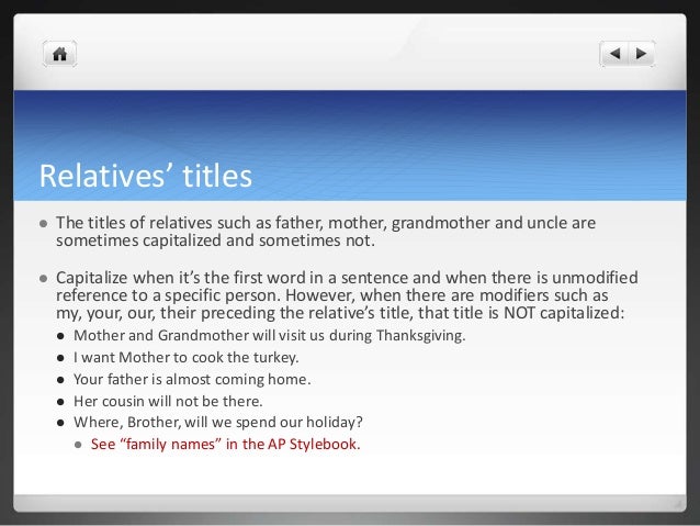 News Editing Capitalization2