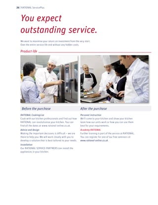 Kitchen Repair Service Rational Service New self cooking center, rational 5 sense - Kitchenrama | PDF