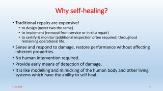 Self healing of Composite material | PPTX