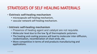 Self healing of Composite material | PPTX