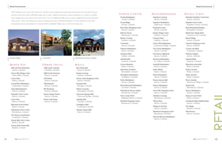 Retail Environments                                                                                                                                                                                            Retail Environments

      SEM Architects roots are in the retail sector. We have been creating successful retail environments for more than 30 years,
      and have done more than 12,000,000 square feet of space. Retail environments express themselves in a variety of product       Power Center                   Neighborhood                   Retail Strip
      types ranging from new town centers with a mix of uses to traditional malls, power centers, neighborhood center, and retail   Arvada Marketplace             Arapahoe Crossing              Alameda Chambers Connection
                                                                                                                                     Arvada, Colorado               Aurora, Colorado               Aurora, Colorado
      strip centers. These environments continue to change and evolve, and SEM Architects is on the forefront of the retail
                                                                                                                                    Arvada Ridge                   Arapahoe Marketplace           Arapahoe Lima Center
      development sector, developing new concepts while continually ﬁnding ways to reinvent existing ones.
                                                                                                                                     Arvada, Colorado               Englewood, Colorado            Arapahoe County, Colorado
                                                                                                                                    Bear Valley Shopping Center    Boulevard Center               Broomfield Retail Building
                                                                                                                                     Denver, Colorado               Denver, Colorado               Broomfield, Colorado
                                                                                                                                    Bellview Shores                Bowles Village Center          Buffalo Run Village Retail
                                                                                                                                     Westminster, Colorado          Littleton, Colorado            Commerce City, Colorado
                                                                                                                                    Bowles Crossing                Chanson Plaza                  Bristol Village
                                                                                                                                     Littleton, Colorado            Littleton, Colorado            Aurora, Colorado
                                                                                                                                    CornerStar                     Cherry Hills Marketplace       Criterion Shopping Center
                                                                                                                                     Aurora, Colorado               Greenwood Village, Colorado    Denver, Colorado
                                                                                                                                    Flatacres Marketplace          City Center Marketplace        County Line Retail
                                                                                                                                     Parker, Colorado               Aurora, Colorado               Centennial, Colorado
                                                                                                                                    Interplaza West                East Quincy Highlands          Hoffman Heights
                                                                                                                                     Golden, Colorado               Aurora, Colorado               Aurora, Colorado
     Arvada Ridge                                 CornerStar                                     Silverthorne Factory Outlets
                                                                                                                                    Lakeside Mall                  Harmony Marketplace            Lakeside Retail
                                                                                                                                     Lakeside, Colorado             Ft. Collins, Colorado          Lakeside, Colorado
     Mixed Use                                    Urban Infill                                   Malls                              Lincoln Meadows                Leetsdale Marketplace          Mainstreet and Jordan
                                                                                                                                     Parker, Colorado               Denver, Colorado               Parker, Colorado
      40th and Pena Boulevard                       1000 South Colorado                           Bear Valley Mall
       Aurora, Colorado                              Glendale, Colorado                             Denver, Colorado                Mainstreet at Flatiron         Parker Hilltop                 Parker Crossing
                                                                                                                                     Broomfield, Colorado           Parker, Colorado               Parker, Colorado
      Cherry Hills Village Center                   2000 South University                         Bowles Crossing
       Cherry Hills, Colorado                        Denver, Colorado                               Littleton, Colorado             Northglenn Marketplace         Parker Marketplace             Parker and Hess
                                                                                                                                     Northglenn, Colorado           Aurora, Colorado               Parker, Colorado
      Crown Point                                   239 Detroit                                   Cherry Creek Shopping Center
       Parker, Colorado                              Denver, Colorado                               Denver, Colorado                Parker Marketplace             Plaza at Aurora Mall           Plaza Colorado
                                                                                                                                     Aurora, Colorado               Aurora, Colorado               Greenwood Village, Colorado
      Crystal River Marketplace                     700 Kalamath                                  Durango Mall
       Carbondale, Colorado                          Denver, Colorado                               Durango, Colorado               Rocky Mountain Marketplace     Quincy Marketplace             Quail Creek
                                                                                                                                     Loveland, Colorado             Aurora, Colorado               Westminster, Colorado
      Gates Redevelopment                           801 Broadway                                  Flatiron Crossing
       Denver, Colorado                              Denver, Colorado                               Broomfield, Colorado            Silverthorne Factory Outlets   Seven Hills Shopping Center    Quincy Marketplace
                                                                                                                                     Silverthorne, Colorado         Aurora, Colorado               Aurora, Colorado
      Hampden Town Center                           Denver Design District                        Glenwood Springs Mall
       Denver, Colorado                              Denver, Colorado                               Glenwood Springs, Colorado      Town Center North              Sheridan Crossings             Shops at Crown Point
                                                                                                                                     Highlands Ranch, Colorado      Westminster, Colorado          Parker, Colorado
      Lowry Vista                                   North Creek Shops                             Lakeside Mall
       Denver, Colorado                              Denver, Colorado                               Lakeside, Colorado              Westfield Shopping Center      Tiffany Plaza                  Southlands High Visibility Retail
                                                                                                                                     Westminster, Colorado          Denver, Colorado               Aurora, Colorado
      Mainstreet & Pine Retail                                                                    Southglenn Mall
       Parker, Colorado                                                                             Centennial, Colorado                                           Village on the Park            The Village
                                                                                                                                                                    Aurora, Colorado               Boulder, Colorado
      Silverthorne Town Center                                                                    Tamarac Square Mall
       Silverthorne, Colorado                                                                       Denver, Colorado                                               Westbrook Shopping Center      Villa Monaco
                                                                                                                                                                    Westminster, Colorado          Denver, Colorado
      The Streets at SouthGlenn
       Centennial, Colorado                                                                                                                                        Yale and Monaco Marketplace
                                                                                                                                                                    Denver, Colorado
      Twenty Mile Town Center
       Parker, Colorado
      Twenty Ninth Street Mall
       Boulder, Colorado




41         SEM ARCHITECTS                                                                                                                                                                                    SEM ARCHITECTS               42
 