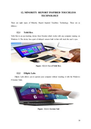 Seminar report Of Touchless Touchscreen | DOCX