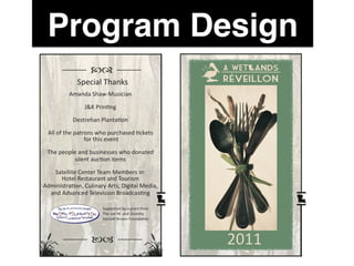 Program Design!
 