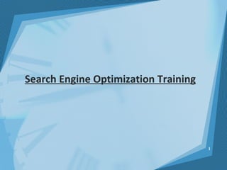 Search Engine Optimization Training 