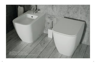 34 35
VASO A TERRA QUADRA / QUADRA BACK TO WALL WC
SEDILE SLIM QUADRA / QUADRA SLIM SEAT COVER
BIDET A TERRA QUADRA / QUADRA BACK TO WALL BIDET
PILETTA IN OTTONE CON TAPPO IN CERAMICA / BRASS WASTE WITH CERAMIC PLUG
 