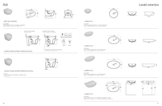 86 87
_BIDET BULL SOSPESO
Art. BDSBLL
Bidet sospeso monoforo con fissaggio a scomparsa
Wall hung single hole bidet with hidden fixing
Bull
Ceramica Esedra S.r.l.
Località Quartaccio, snc · 01034 Fabrica di Roma (VT)
Tel. +39 0761 541055 · Fax +39 0761 598449
Info@ceramicaesedra.com · www.ceramicaesedra.com
Art. BDSBLL
made in italy
420
190
180
160
220
330
150
100
Ceramica Esedra S.r.l.
Località Quartaccio, snc · 01034 Fabrica di Roma (VT)
Tel. +39 0761 541055 · Fax +39 0761 598449
Info@ceramicaesedra.com · www.ceramicaesedra.com
Art. BDSBLL
made in italy
SERIES: BULL
OBJECT: BIDET SOSPESO
420
360
190
180
160
220
70
Ø 45
530
330
150
100
Ceramica Esedra S.r.l.
Località Quartaccio, snc · 01034 Fabrica di Roma (VT)
Tel. +39 0761 541055 · Fax +39 0761 598449
Info@ceramicaesedra.com · www.ceramicaesedra.com
Art. BDSBLL
made in italy
420
190
180
160
220
330
150
100
_SCHEDA TECNICA SCARICO TRASLATO WC BULL
_SCHEDA TECNICA SCARICO ARRETRATO WC BULL
Art. C3
Curva tecnica per scarico arretrato con taglio a misura
Technical bend
Ceramica Esedra S.r.l.
Località Quartaccio, snc · 01034 Fabrica di Roma (VT)
Tel. +39 0761 541055 · Fax +39 0761 598449
Info@ceramicaesedra.com · www.ceramicaesedra.com
made in italy
SERIES: BULL
OBJECT: SCARICO TRASLATO
180
#
420 420
Art. C2
Art. E2
C2 C2+E2 C2+E2
160 mm 140 mm 180 mm
vecchio impianto vaso su vecchio impianto
60/90
420
Ceramica Esedra S.r.l.
Località Quartaccio, snc · 01034 Fabrica di Roma (VT)
Tel. +39 0761 541055 · Fax +39 0761 598449
Info@ceramicaesedra.com · www.ceramicaesedra.com
made in italy
SERIES: BULL
OBJECT: SCARICO TRASLATO
180
#
420 420
Art. C2
Art. E2
C2 C2+E2 C2+E2
160 mm 140 mm 180 mm
vecchio impianto vaso su vecchio impianto
Ceramica Esedra S.r.l.
Località Quartaccio, snc · 01034 Fabrica di Roma (VT)
Tel. +39 0761 541055 · Fax +39 0761 598449
Info@ceramicaesedra.com · www.ceramicaesedra.com
made in italy
SERIES: BULL
OBJECT: SCARICO TRASLATO
180
#
420 420
Art. C2
Art. E2
C2 C2+E2 C2+E2
160 mm 140 mm 180 mm
vecchio impianto vaso su vecchio impianto
Ceramica Esedra S.r.l.
Località Quartaccio, snc · 01034 Fabrica di Roma (VT)
Tel. +39 0761 541055 · Fax +39 0761 598449
Info@ceramicaesedra.com · www.ceramicaesedra.com
made in italy
SERIES: BULL
OBJECT: SCARICO TRASLATO
180
#
420 420
Art. C2
Art. E2
C2 C2+E2 C2+E2
160 mm 140 mm 180 mm
vecchio impianto vaso su vecchio impianto
Ceramica Esedra S.r.l.
Località Quartaccio, snc · 01034 Fabrica di Roma (VT)
Tel. +39 0761 541055 · Fax +39 0761 598449
Info@ceramicaesedra.com · www.ceramicaesedra.com
made in italy
SERIES: BULL
OBJECT: SCARICO TRASLATO
180
#
420 420
Art. C2
Art. E2
C2 C2+E2 C2+E2
160 mm 140 mm 180 mm
vecchio impianto vaso su vecchio impianto
Ceramica Esedra S.r.l.
Località Quartaccio, snc · 01034 Fabrica di Roma (VT)
Tel. +39 0761 541055 · Fax +39 0761 598449
Info@ceramicaesedra.com · www.ceramicaesedra.com
made in italy
SERIES: BULL
OBJECT: SCARICO TRASLATO
180
#
420 420
Art. C2
Art. E2
C2 C2+E2 C2+E2
160 mm 140 mm 180 mm
vecchio impianto vaso su vecchio impianto
Ceramica Esedra S.r.l.
Località Quartaccio, snc · 01034 Fabrica di Roma (VT)
Tel. +39 0761 541055 · Fax +39 0761 598449
Info@ceramicaesedra.com · www.ceramicaesedra.com
made in italy
SERIES: BULL
OBJECT: SCARICO TRASLATO
180
#
420 420
Art. C2
Art. E2
C2 C2+E2 C2+E2
160 mm 140 mm 180 mm
vecchio impianto vaso su vecchio impianto
Esempio vecchio impianto
Example old plant
Vaso Bull su vecchio impianto
Wc Bull installed on the old plant
L’eccentrico deve essere a filo pavimento
Must be plain as ground level
_LAVABO FLAT 3
Art. LVF03
Lavabo ovale da appoggio 70 cm senza troppopieno
Laid on oval washbasin 70 cm without overflow
_LAVABO FLAT 4
Art. LVF04
Lavabo ovale monoforo 70 cm installabile da appoggio o sospeso
Single hole oval washbasin 70 cm, can be installed laid on or wall hung
Ceramica Esedra S.r.l.
Località Quartaccio, snc · 01034 Fabrica di Roma (VT)
Tel. +39 0761 541055 · Fax +39 0761 598449
Info@ceramicaesedra.com · www.ceramicaesedra.com
Art. LVF3
made in italy
SERIES: QUADRA/BULL/FLY
OBJECT: LAVABO F3 700x410
700
410
135
480240
Ø 45
110
Ceramica Esedra S.r.l.
Località Quartaccio, snc · 01034 Fabrica di Roma (VT)
Tel. +39 0761 541055 · Fax +39 0761 598449
Info@ceramicaesedra.com · www.ceramicaesedra.com
Art. LVF3
made in italy
SERIES: QUADRA/BULL/FLY
OBJECT: LAVABO F3 700x410
700
410
135
480240
Ø 45
110
Ceramica Esedra S.r.l.
Località Quartaccio, snc · 01034 Fabrica di Roma (VT)
Tel. +39 0761 541055 · Fax +39 0761 598449
Info@ceramicaesedra.com · www.ceramicaesedra.com
Art. LVF4
made in italy
700
850800
150
280
110
70
690
540
335
450 500
Ø 45
Ceramica Esedra S.r.l.
Località Quartaccio, snc · 01034 Fabrica di Roma (VT)
Tel. +39 0761 541055 · Fax +39 0761 598449
Info@ceramicaesedra.com · www.ceramicaesedra.com
Art. LVF4
made in italy
700
850800
150
280
110
70
690
540
335
450 500
Ø 45
700
850800
150
280
110
70
690
540
335
450 500
Ø 45
_LAVABO FLAT 1
Art. LVF01
Lavabo da appoggio diametro 42 cm senza troppopieno
Laid on washbasin diameter 42 cm without overflow
170
170140
SERIES: QUADRA/BULL/FLY
OBJECT: LAVABO F1 Ø 420
170
170
Ø 45
420
140
170
170140
_LAVABO FLAT 2
Art. LVF02
Lavabo ovale da appoggio 60 cm senza troppopieno
Laid on oval washbasin 60 cm without overflow
Ceramica Esedra S.r.l.
Località Quartaccio, snc · 01034 Fabrica di Roma (VT)
Tel. +39 0761 541055 · Fax +39 0761 598449
Info@ceramicaesedra.com · www.ceramicaesedra.com
Art. LVF2
made in italy
SERIES: QUADRA/BULL/FLY
OBJECT: LAVABO F2 600x400
390240
125110
Ø 45
400
600
Ceramica Esedra S.r.l.
Località Quartaccio, snc · 01034 Fabrica di Roma (VT)
Tel. +39 0761 541055 · Fax +39 0761 598449
Info@ceramicaesedra.com · www.ceramicaesedra.com
Art. LVF2
made in italy
SERIES: QUADRA/BULL/FLY
OBJECT: LAVABO F2 600x400
390240
125110
Ø 45
400
600
Ceramica Esedra S.r.l.
Località Quartaccio, snc · 01034 Fabrica di Roma (VT)
Tel. +39 0761 541055 · Fax +39 0761 598449
Info@ceramicaesedra.com · www.ceramicaesedra.com
Art. LVF2
made in italy
SERIES: QUADRA/BULL/FLY
OBJECT: LAVABO F2 600x400
390240
125110
Ø 45
400
600
Ceramica Esedra S.r.l.
Località Quartaccio, snc · 01034 Fabrica di Roma (VT)
Tel. +39 0761 541055 · Fax +39 0761 598449
Info@ceramicaesedra.com · www.ceramicaesedra.com
Art. LVF3
made in italy
SERIES: QUADRA/BULL/FLY
OBJECT: LAVABO F3 700x410
700
410
135
480240
Ø 45
110
Lavabi ceramica
 