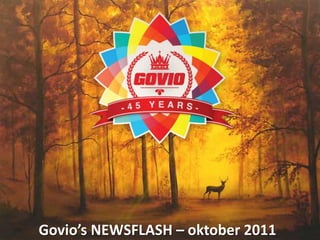 Govio’s NEWSFLASH – oktober 2011 