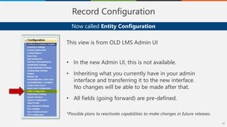 Discovering the New SuccessFactors LMS Admin Features | PPTX