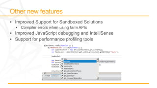 New SharePoint development features using Visual Studio 11 - San ...