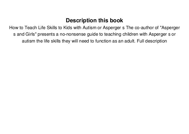  NEWS How To Teach Life Skills To Kids With Autism Or Asperger S By 