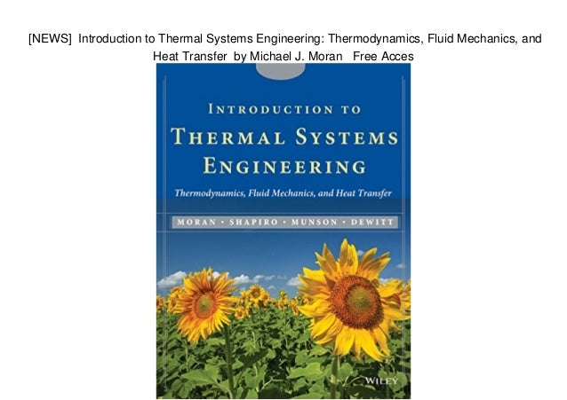 [NEWS] Introduction to Thermal Systems Engineering: Thermodynamics