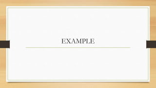 EXAMPLE
 