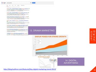 16
Digital
Global
http://blog.butthun.com/featured/key-digital-marketing-trend-2013/
 